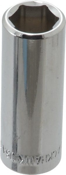 Blackhawk by Proto - 3/8" Drive, Deep Hand Socket - 6 Points, 1-13/16" OAL, Chrome Finish - Exact Tooling
