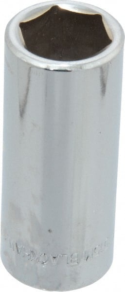 Blackhawk by Proto - 3/8" Drive, Deep Hand Socket - 6 Points, 2-7/64" OAL, Chrome Finish - Exact Tooling