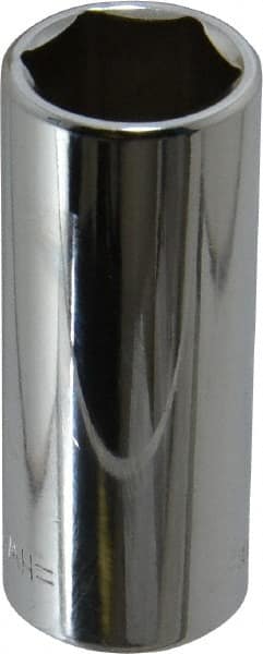 Blackhawk by Proto - 5/8", 3/8" Drive, Deep Hand Socket - 6 Points, 2-3/32" OAL, Chrome Finish - Exact Tooling