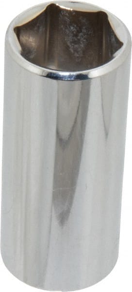 Blackhawk by Proto - 13/16", 3/8" Drive, Deep Hand Socket - 6 Points, 2-1/2" OAL, Chrome Finish - Exact Tooling
