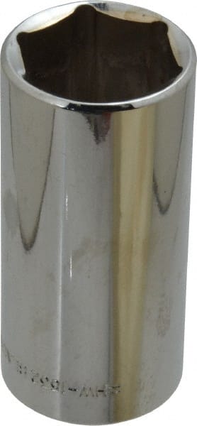 Blackhawk by Proto - 1", 3/8" Drive, Deep Hand Socket - 6 Points, 2-3/4" OAL, Chrome Finish - Exact Tooling