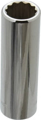 Blackhawk by Proto - 3/8" Drive, Deep Hand Socket - 12 Points, 2-3/4" OAL, Chrome Finish - Exact Tooling