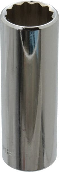 Blackhawk by Proto - 3/8" Drive, Deep Hand Socket - 12 Points, 2-3/4" OAL, Chrome Finish - Exact Tooling