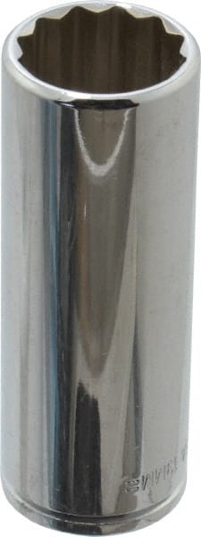 Blackhawk by Proto - 3/8" Drive, Deep Hand Socket - 12 Points, 2-3/4" OAL, Chrome Finish - Exact Tooling