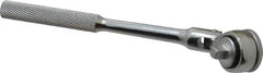 Blackhawk by Proto - 1/4" Drive Round Head Quick-Release Ratchet - Chrome Finish, 6-1/2" OAL, 43 Gear Teeth, Standard Knurled Handle, Flex Head - Exact Tooling
