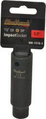 Blackhawk by Proto - 1/2" Drive 1/2" Deep Impact Socket - 6 Points, 3-5/16" OAL - Exact Tooling