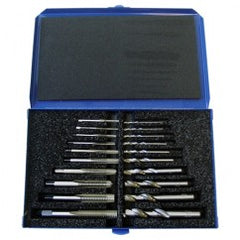 20 Piece Set Hand Tap and 118 Degree Screw Machine Drills - Exact Tooling