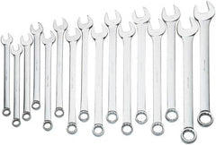 Proto - 16 Piece, 1-5/16" to 2-1/2", 12 Point Combination Wrench Set - Inch Measurement Standard, Satin Finish, Comes in Box - Exact Tooling