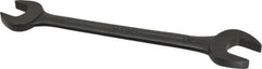 Armstrong - 3/4" x 7/8" Standard Open End Wrench - 9-3/4" OAL, Double End, Black Finish, 15° Head Angle - Exact Tooling