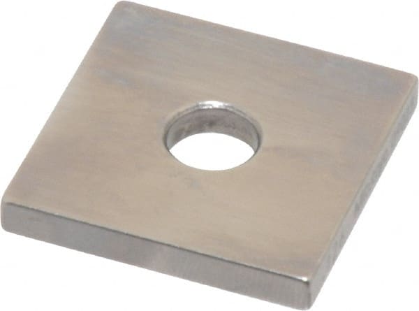 Mitutoyo - 0.126" Square Steel Gage Block - Accuracy Grade 0, Includes Certificate of Inspection - Exact Tooling