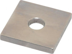 Mitutoyo - 0.126" Square Steel Gage Block - Accuracy Grade 0, Includes Certificate of Inspection - Exact Tooling