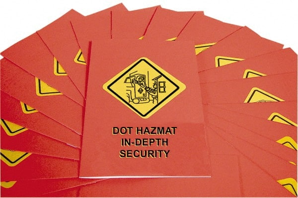 Marcom - DOT In-Depth HazMat Security Training Training Booklet - English, Regulatory Compliance Series - Exact Tooling