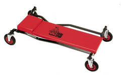 Whiteside - 360 Lb Capacity, 4 Wheel Heavy-Duty Creeper with Pneumatic Wheels - Steel, 40" Long x 7-7/8" High x 24" Wide - Exact Tooling