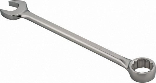 Proto - 2-5/8" 12 Point Offset Combination Wrench - 15° Offset Angle, 29-3/4" OAL, Steel, Satin Finish - Exact Tooling