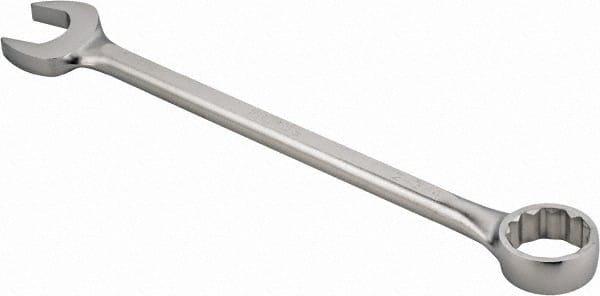 Proto - 2-3/4" 12 Point Offset Combination Wrench - 15° Offset Angle, 29-3/4" OAL, Steel, Satin Finish - Exact Tooling