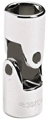 Blackhawk by Proto - 3/8" Drive, Standard Hand Socket - 6 Points, 1-45/64" OAL, Alloy Steel, Chrome Finish - Exact Tooling