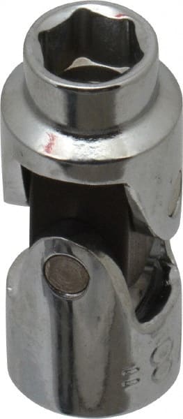 Blackhawk by Proto - 3/8", 3/8" Drive, Standard Hand Socket - 6 Points, 1-45/64" OAL, Alloy Steel, Chrome Finish - Exact Tooling