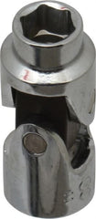 Blackhawk by Proto - 3/8", 3/8" Drive, Standard Hand Socket - 6 Points, 1-45/64" OAL, Alloy Steel, Chrome Finish - Exact Tooling