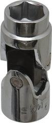 Blackhawk by Proto - 3/8" Drive, Standard Hand Socket - 6 Points, 1-51/64" OAL, Alloy Steel, Chrome Finish - Exact Tooling
