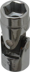 Blackhawk by Proto - 3/8" Drive, Standard Hand Socket - 6 Points, 1-29/32" OAL, Alloy Steel, Chrome Finish - Exact Tooling