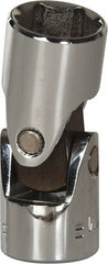 Blackhawk by Proto - 3/8" Drive, Standard Hand Socket - 6 Points, 1-29/32" OAL, Alloy Steel, Chrome Finish - Exact Tooling