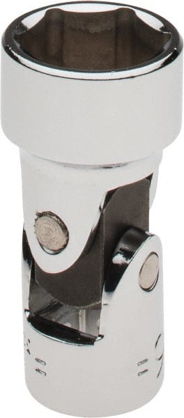 Blackhawk by Proto - 11/16", 3/8" Drive, Standard Hand Socket - 6 Points, 1-29/32" OAL, Alloy Steel, Chrome Finish - Exact Tooling
