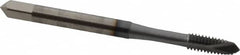 OSG - #8-32 UNC, 2 Flute, TiCN Finish, High Speed Steel Spiral Point Tap - Plug Chamfer, Right Hand Thread, 2-1/8" OAL, 3/4" Thread Length, 0.168" Shank Diam, 2B Class of Fit - Exact Tooling