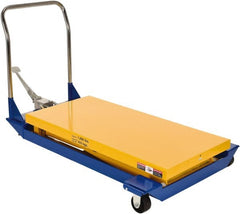 Vestil - 1,000 Lb Capacity Manual Scissor Lift - 9" to 42-1/2" Lift Height, 48" Platform Length x 24" Platform Width - Exact Tooling