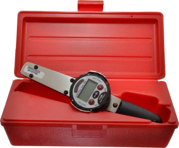 Proto - 1/4" Drive Electronic Digital Torque Wrench - 0.83 Ft/Lb to 8 Ft/Lb Torque, 11" OAL, 0.01 N/m Graduation, Fixed Head - Exact Tooling
