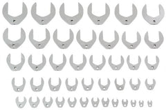 Proto - 43 Piece 3/8" Drive Open End Crowfoot Wrench Set - 3/8 to 3", with Clip Rail - Exact Tooling