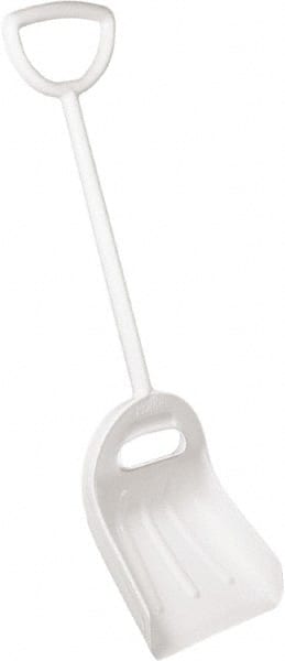 Remco - 18-1/2" High Square Plastic Shovel - 29-1/4" Long D-Grip Handle - Exact Tooling
