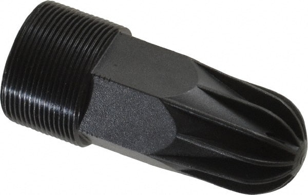 Guardair - Blow Gun Safety Rubber - 1/4 NPT, 1-3/4" Hose Length, Zinc - Exact Tooling