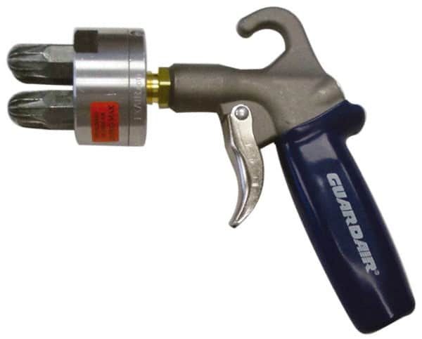 Guardair - 120 Max psi Maximum Air Cluster Safety Air Gun - 1/4 NPT Inlet, Zinc - Exact Tooling