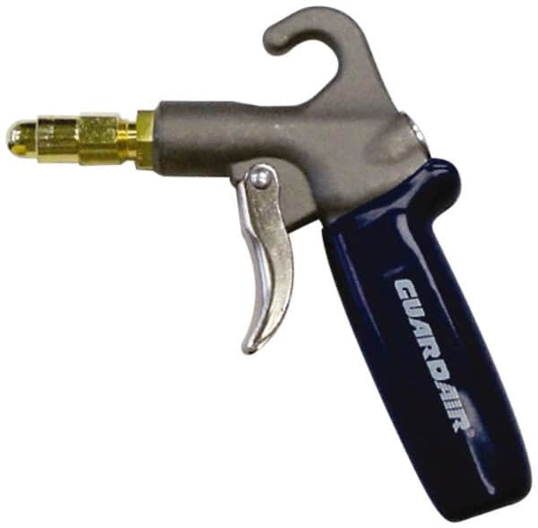 Guardair - 120 Max psi Low Volume Safety Air Gun - 1/4 NPT Inlet, Brass - Exact Tooling