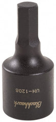 Blackhawk by Proto - 1/2" Drive, 7/16" Impact Hex Bit Socket - 4-5/8" OAL - Exact Tooling