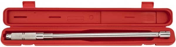 Proto - 1/2" Drive Interchangeable Head Torque Wrench Assembly - 3 N/m to 250 Ft/Lb Torque, 26" OAL - Exact Tooling