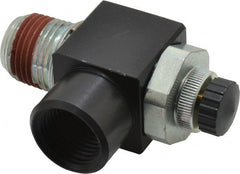 ARO/Ingersoll-Rand - 1/2" Male NPT x 1/2" Female NPT Right Angle Flow Control Valve - 0 to 150 psi & Brass Material - Exact Tooling