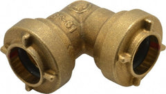 Legend Valve - 1/2" Tube OD, Brass Push-to-Connect Tube Union Elbow - Tube to Tube Connection, EPDM O-Ring - Exact Tooling