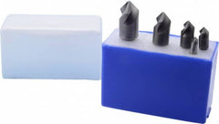 M.A. Ford - 5 Piece, 1/4 to 3/4" Head Diam, 82° Included Angle, Single End Countersink Set - Exact Tooling