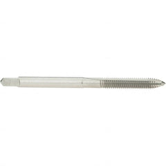 Hertel - #4-40 UNC, H2, 2 Flutes, Plug Chamfer, Bright Finish, High Speed Steel Spiral Point STI Tap - 2" OAL - Exact Tooling