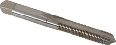 Hertel - 1/4-28 UNF, H3, 2 Flutes, Plug Chamfer, Bright Finish, High Speed Steel Spiral Point STI Tap - 2-23/32" OAL - Exact Tooling