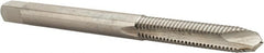 Hertel - #6-32 UNC, H3, 2 Flutes, Plug Chamfer, Bright Finish, High Speed Steel Spiral Point STI Tap - 2-3/8" OAL - Exact Tooling