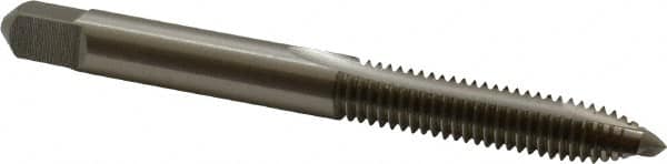 Hertel - #10-24 UNC, H3, 2 Flutes, Plug Chamfer, Bright Finish, High Speed Steel Spiral Point STI Tap - 2-1/2" OAL - Exact Tooling