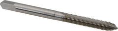 Hertel - M4x0.70 Metric Coarse, D1, 2 Flutes, Plug Chamfer, Bright Finish, High Speed Steel Spiral Point STI Tap - 2-3/8" OAL - Exact Tooling