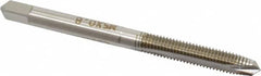 Hertel - M5x0.80 Metric Coarse, 2 Flute, High Speed Steel Spiral Point Tap - Plug Chamfer, Right Hand Thread, 2-3/8" OAL, 6H Class of Fit - Exact Tooling
