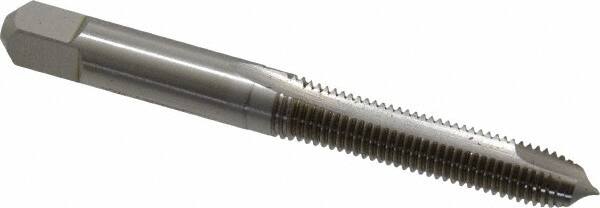 Hertel - M7x1.00 Metric Coarse, 2 Flute, High Speed Steel Spiral Point Tap - Plug Chamfer, Right Hand Thread, 2-23/32" OAL - Exact Tooling