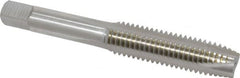 Hertel - M12x1.75 Metric Coarse, 3 Flute, High Speed Steel Spiral Point Tap - Plug Chamfer, Right Hand Thread, 3-3/8" OAL, 6H Class of Fit - Exact Tooling