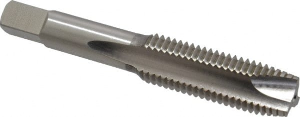 Hertel - M16x2.00 Metric Coarse, 3 Flute, High Speed Steel Spiral Point Tap - Plug Chamfer, Right Hand Thread, 3-13/16" OAL, 6H Class of Fit - Exact Tooling