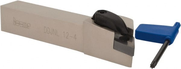 Iscar - DDJN, Left Hand Cut, 93° Lead Angle, 3/4" Shank Height x 3/4" Shank Width, Negative Rake Indexable Turning Toolholder - 4-1/2" OAL, DN.. Insert Compatibility, Series Isoturn - Exact Tooling