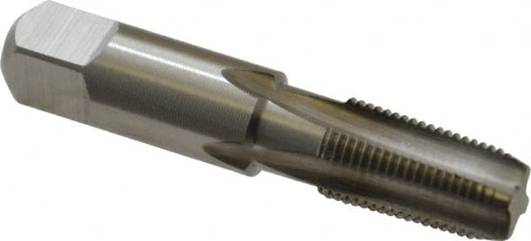 Hertel - 1/16-27 NPTF Thread, 4 Flute Standard Pipe Tap - 2-1/8" OAL, Bright Finish, High Speed Steel - Exact Tooling